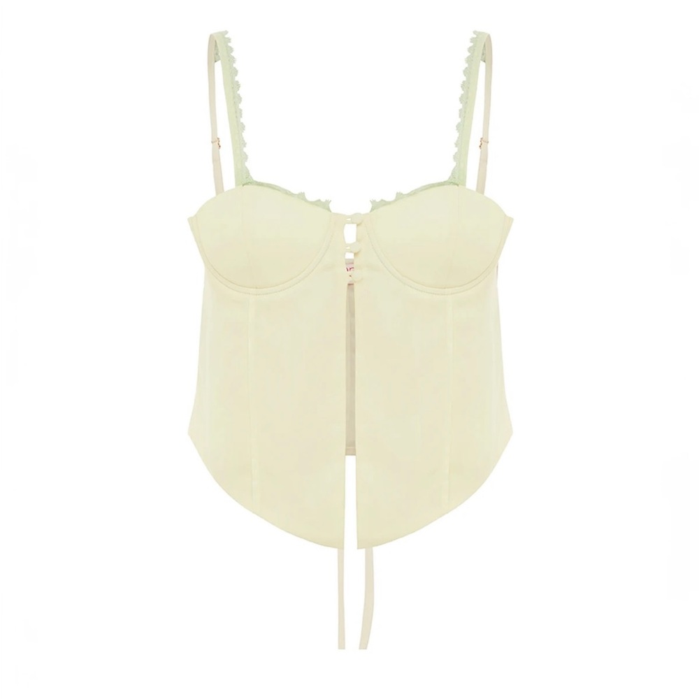 Cream Bustier Top